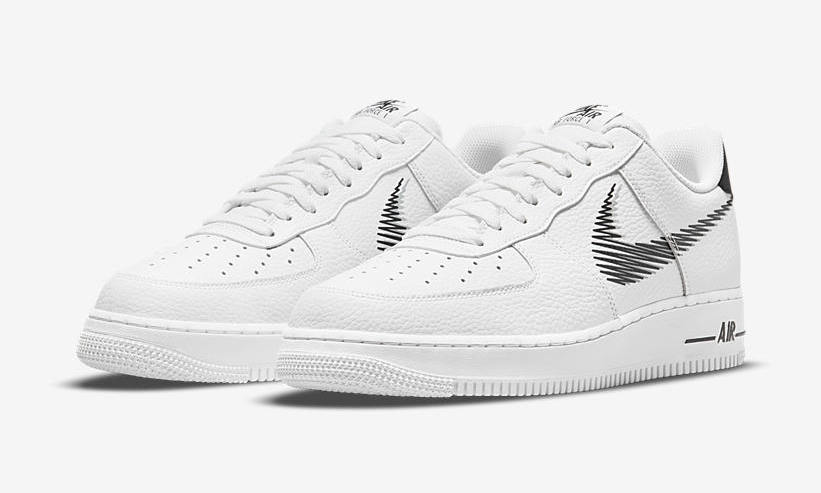 2021年 発売予定！ナイキ エア フォース 1 ロー “ジグザグスウッシュ/ホワイト/ブラック” (NIKE AIR FORCE 1 LOW “Zigzag Swoosh/White/Black”) [DN4928-100]