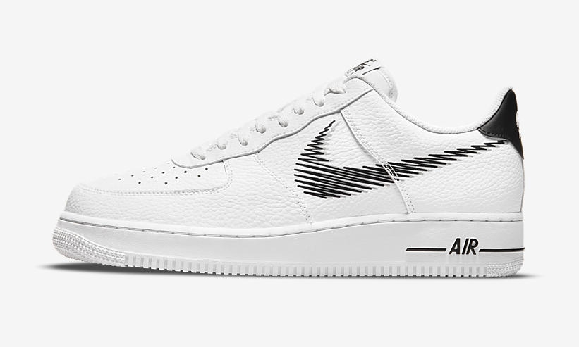 2021年 発売予定！ナイキ エア フォース 1 ロー “ジグザグスウッシュ/ホワイト/ブラック” (NIKE AIR FORCE 1 LOW “Zigzag Swoosh/White/Black”) [DN4928-100]