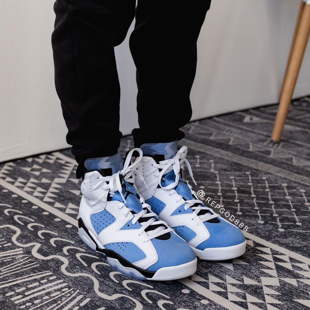 【国内 3/5 発売】ナイキ エア ジョーダン 6 レトロ “UNC/ブルー/ホワイト” (NIKE AIR JORDAN 6 RETRO “UNC/Blue/White”) [CT8529-410]