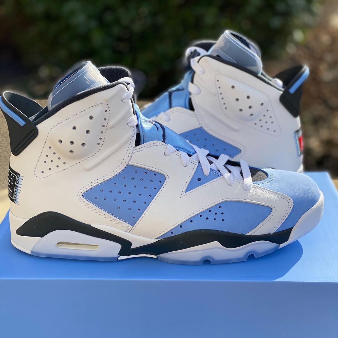 【国内 3/5 発売】ナイキ エア ジョーダン 6 レトロ “UNC/ブルー/ホワイト” (NIKE AIR JORDAN 6 RETRO “UNC/Blue/White”) [CT8529-410]