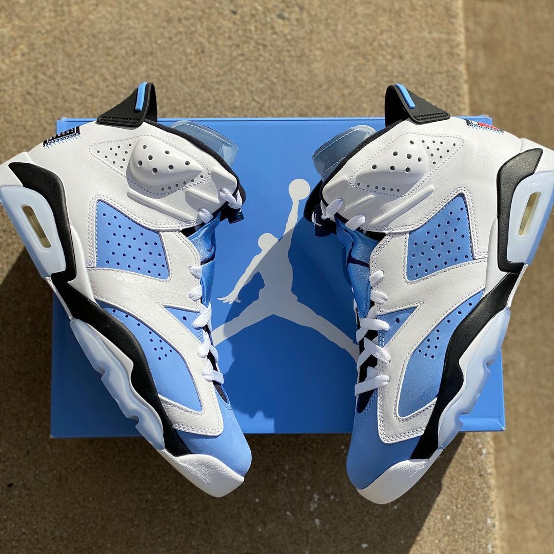 【国内 3/5 発売】ナイキ エア ジョーダン 6 レトロ “UNC/ブルー/ホワイト” (NIKE AIR JORDAN 6 RETRO “UNC/Blue/White”) [CT8529-410]