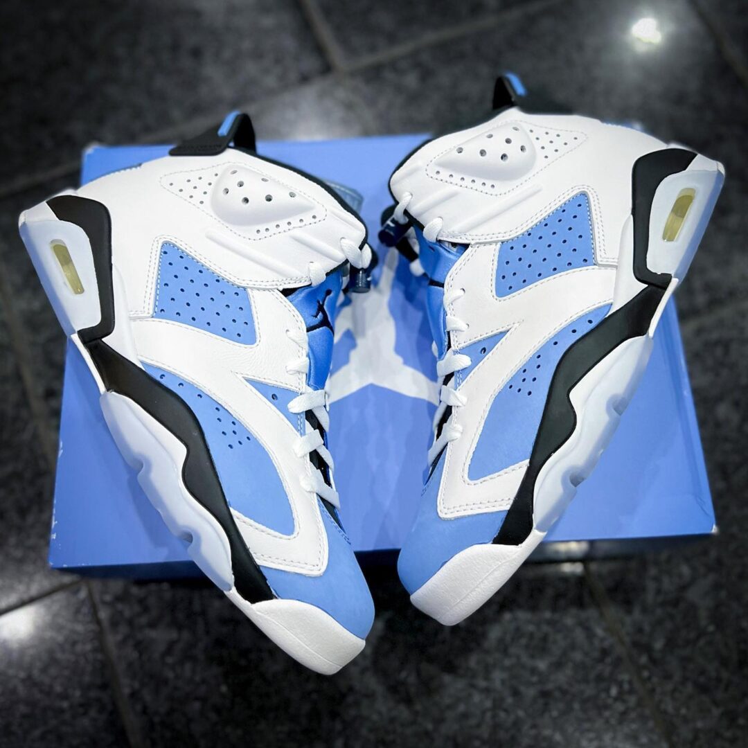 【国内 3/5 発売】ナイキ エア ジョーダン 6 レトロ “UNC/ブルー/ホワイト” (NIKE AIR JORDAN 6 RETRO “UNC/Blue/White”) [CT8529-410]