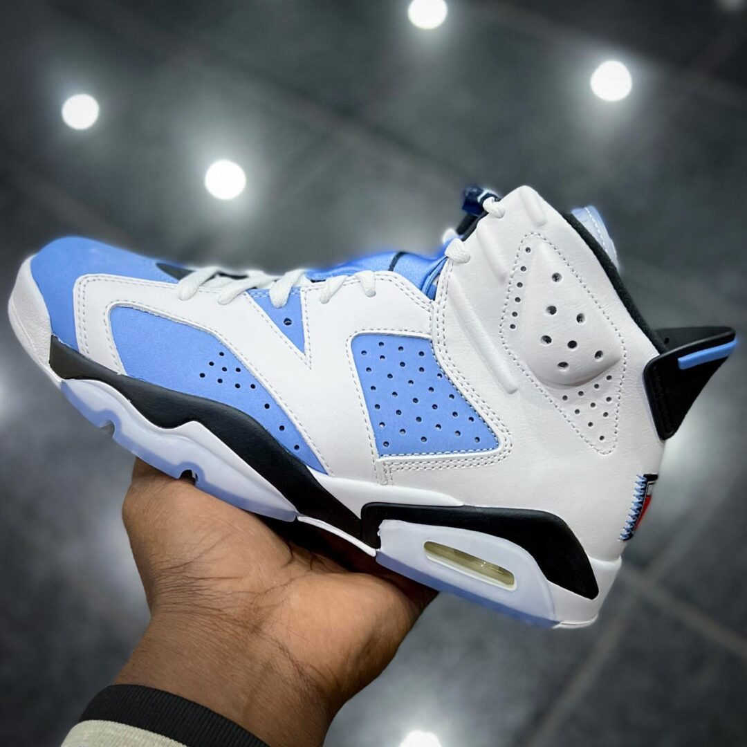 【国内 3/5 発売】ナイキ エア ジョーダン 6 レトロ “UNC/ブルー/ホワイト” (NIKE AIR JORDAN 6 RETRO “UNC/Blue/White”) [CT8529-410]