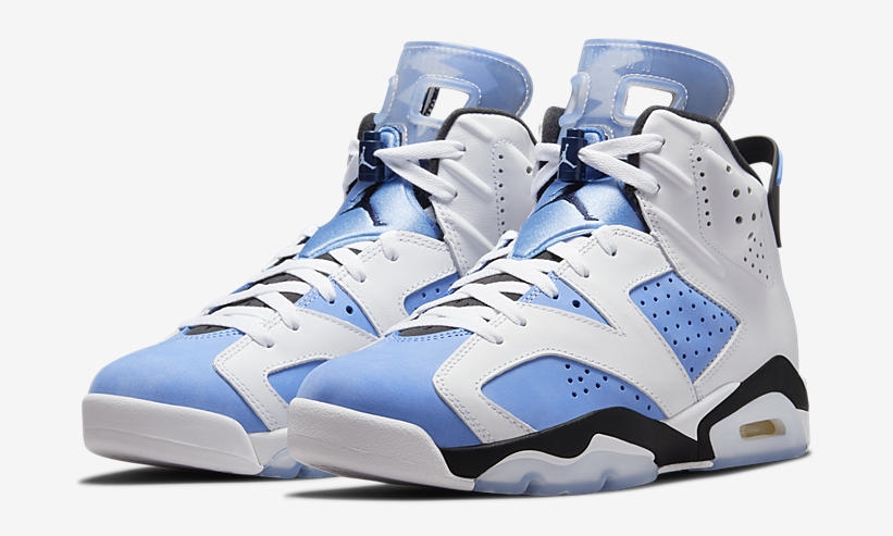 【国内 3/5 発売】ナイキ エア ジョーダン 6 レトロ “UNC/ブルー/ホワイト” (NIKE AIR JORDAN 6 RETRO “UNC/Blue/White”) [CT8529-410]