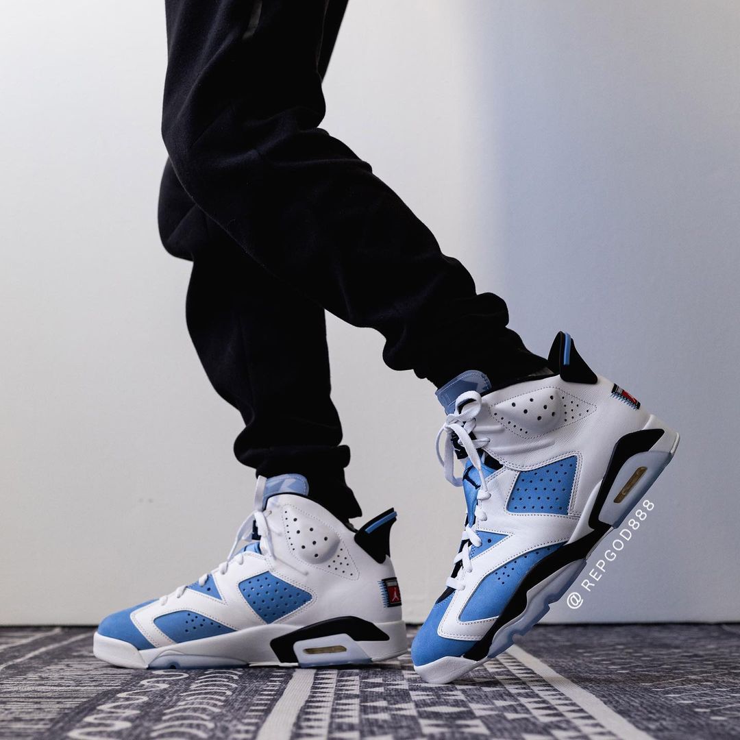 【国内 3/5 発売】ナイキ エア ジョーダン 6 レトロ “UNC/ブルー/ホワイト” (NIKE AIR JORDAN 6 RETRO “UNC/Blue/White”) [CT8529-410]