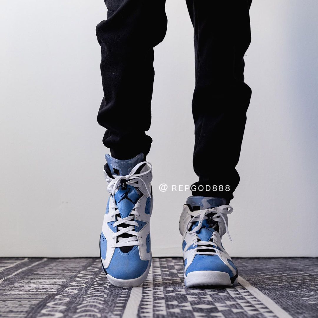 【国内 3/5 発売】ナイキ エア ジョーダン 6 レトロ “UNC/ブルー/ホワイト” (NIKE AIR JORDAN 6 RETRO “UNC/Blue/White”) [CT8529-410]