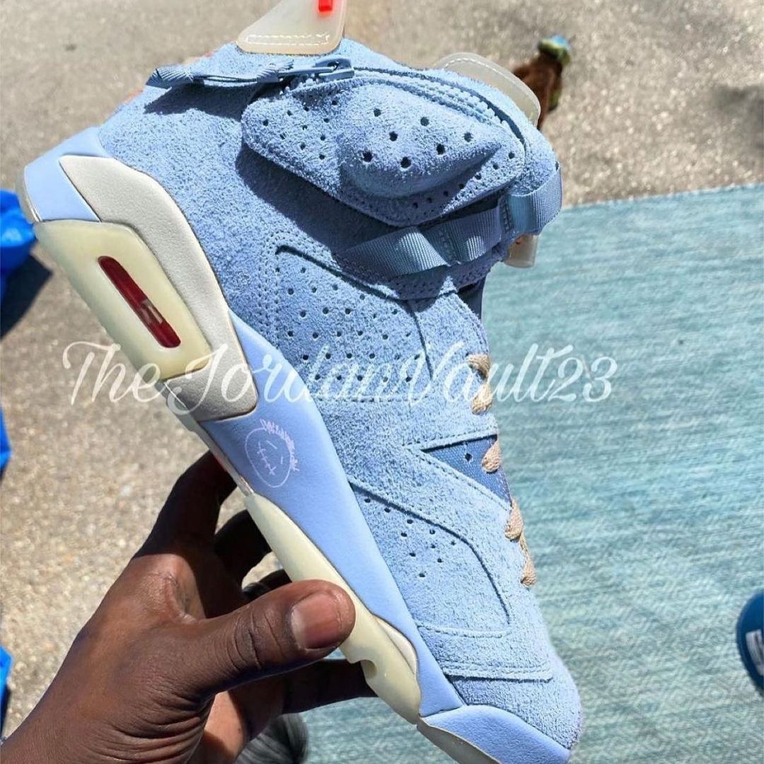 【リーク/サンプル】トラビス・スコット × ナイキ エア ジョーダン 6 “ライト ブルー” (TRAVIS SCOTT NIKE AIR JORDAN 6 “Light Blue”)