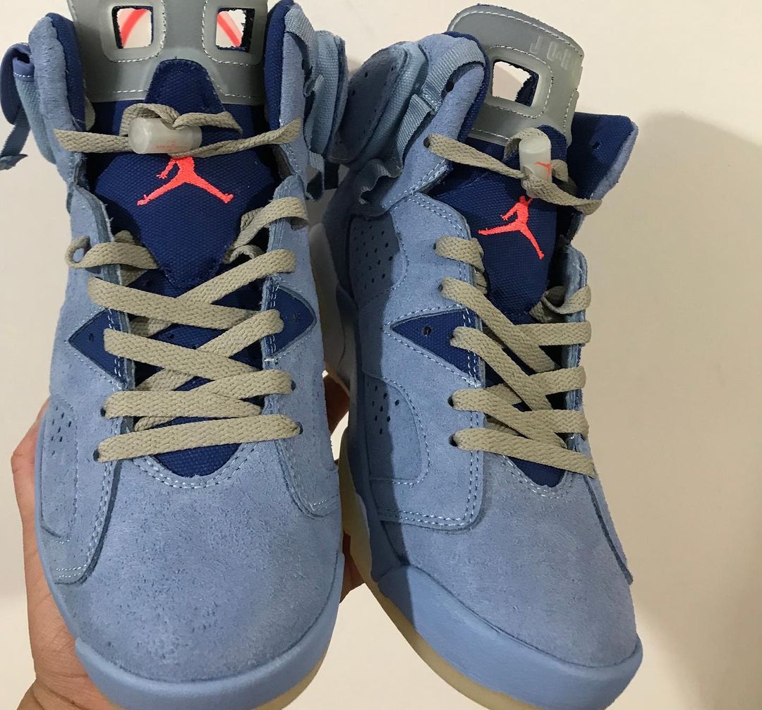 【リーク/サンプル】トラビス・スコット × ナイキ エア ジョーダン 6 “ライト ブルー” (TRAVIS SCOTT NIKE AIR JORDAN 6 “Light Blue”)