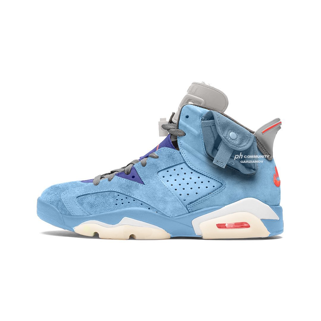 【リーク/サンプル】トラビス・スコット × ナイキ エア ジョーダン 6 “ライト ブルー” (TRAVIS SCOTT NIKE AIR JORDAN 6 “Light Blue”)