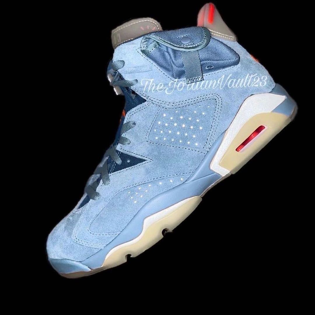 【リーク/サンプル】トラビス・スコット × ナイキ エア ジョーダン 6 “ライト ブルー” (TRAVIS SCOTT NIKE AIR JORDAN 6 “Light Blue”)