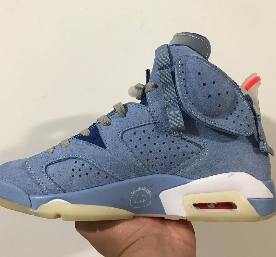 【リーク/サンプル】トラビス・スコット × ナイキ エア ジョーダン 6 “ライト ブルー” (TRAVIS SCOTT NIKE AIR JORDAN 6 “Light Blue”)