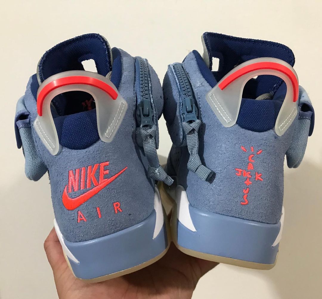 【リーク/サンプル】トラビス・スコット × ナイキ エア ジョーダン 6 “ライト ブルー” (TRAVIS SCOTT NIKE AIR JORDAN 6 “Light Blue”)