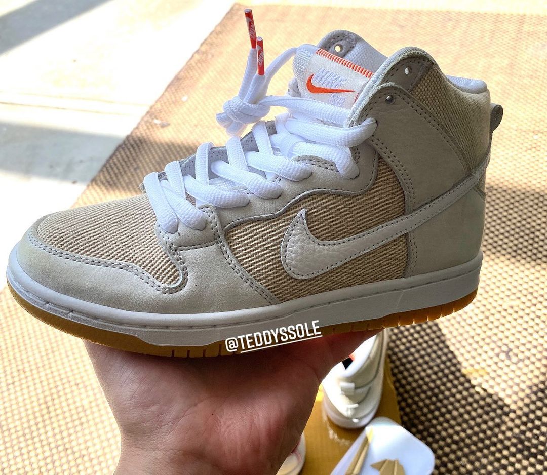 【国内 9/4 発売予定】NIKE SB “Orange Label” DUNK HIGH PRO ISO “Beige/White/Gum” (ナイキ エスビー “オレンジレーベル” ダンク ハイ プロ “ベージュ/ホワイト/ガム”) [DA9626-100]