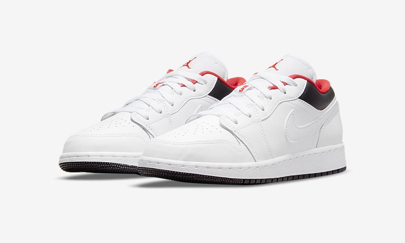 海外 8月 発売予定！ナイキ エア ジョーダン 1 ロー “ホワイト/ブラック/レッド” (NIKE AIR JORDAN 1 LOW “White/Black/Red”) [553560-160]