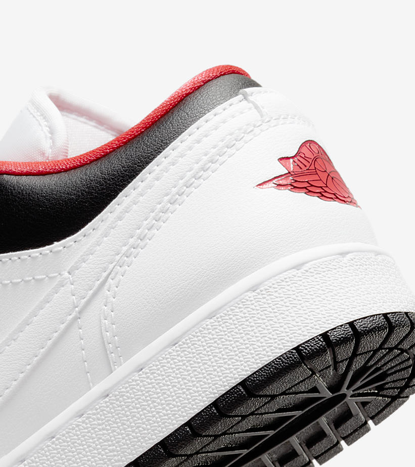 海外 8月 発売予定！ナイキ エア ジョーダン 1 ロー “ホワイト/ブラック/レッド” (NIKE AIR JORDAN 1 LOW “White/Black/Red”) [553560-160]