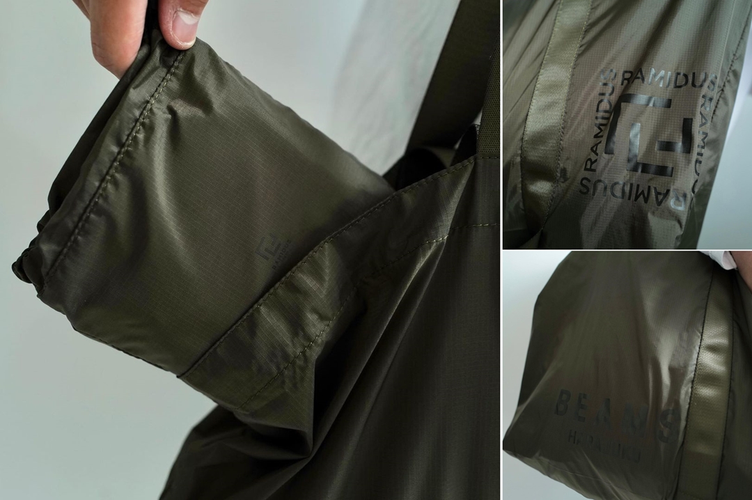 【6/11 発売】BEAMS × RAMIDUS コラボ “PACKABLE TOTE BAG/Kahki” (ビームス ラミダス)