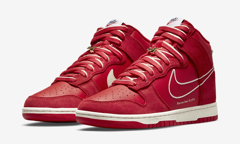 【国内 7/8 発売】ナイキ ダンク ハイ SE “ファースト ユーズ/ユニバーシティレッド/セイル” (NIKE DUNK HIGH SE “First Use/University Red/Sail”) [DH0960-600]