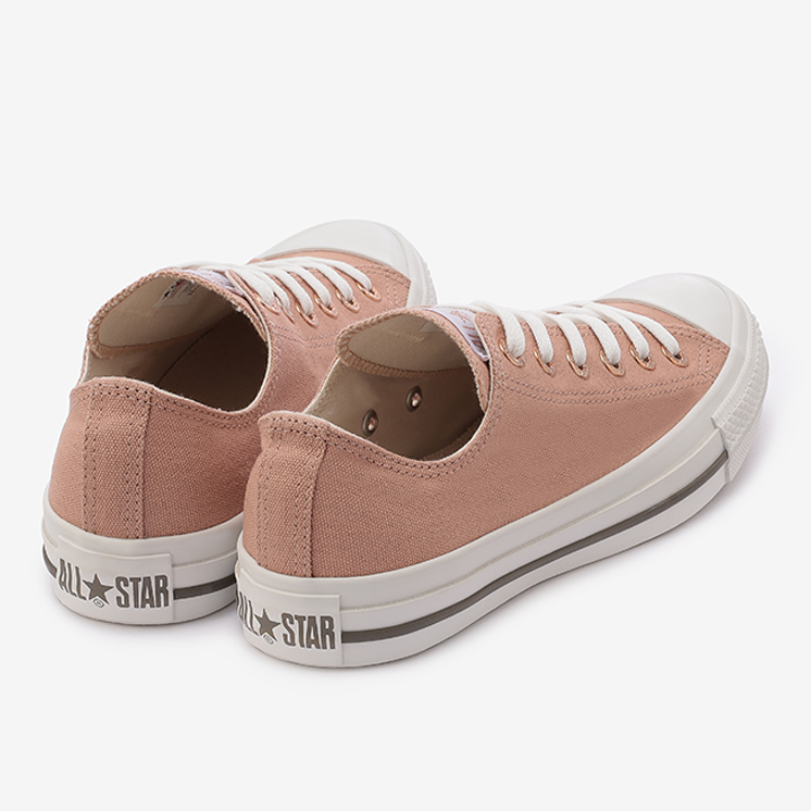 6/11 発売！「CONVERSE」刻印入り平ハトメと織ネームをピンクゴールドカラーで仕上げた CONVERSE ALL STAR FLATEYELETS PG OX (コンバース オールスター フラットアイレッツ PG OX)