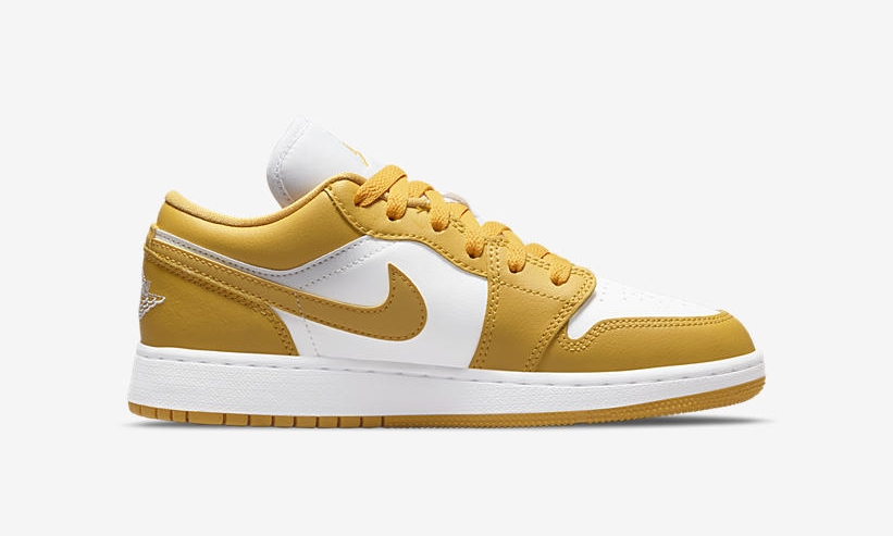 2021年 発売！ナイキ エア ジョーダン 1 ロー “ホワイト/イエロー/ゴールド” (NIKE AIR JORDAN 1 LOW “White/Yellow/Gold”) [553560-171]