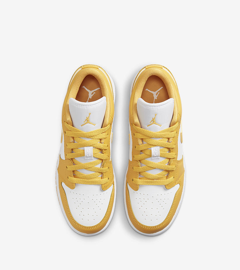 2021年 発売！ナイキ エア ジョーダン 1 ロー “ホワイト/イエロー/ゴールド” (NIKE AIR JORDAN 1 LOW “White/Yellow/Gold”) [553560-171]