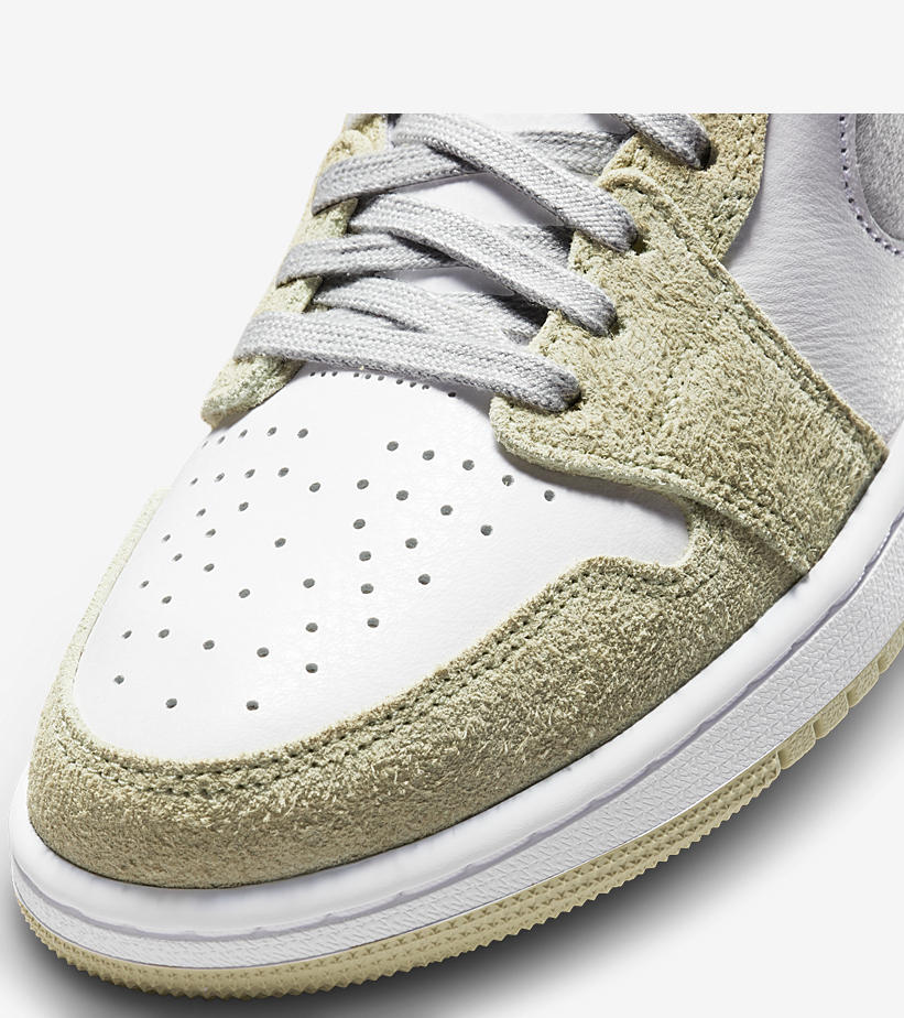 ナイキ ウィメンズ エア ジョーダン 1 ハイ ズーム “ホワイト/グレーヘザー/カーキ” (NIKE WMNS AIR JORDAN 1 HIGH ZOOM “White/Grey Heather/Olive Aura/Khaki”) [CT0979-102]