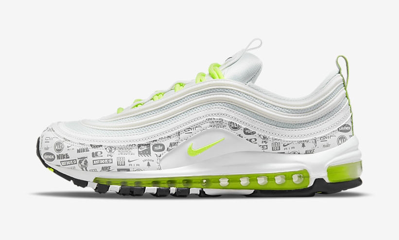 【国内 7/29 発売】ナイキ エア マックス 97 “リフレクティブロゴ/ホワイト/ボルト” (NIKE AIR MAX 97 “Reflective Logo/White/Volt”) [DH0006-100]