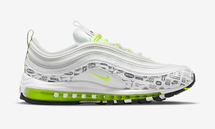 【国内 7/29 発売】ナイキ エア マックス 97 “リフレクティブロゴ/ホワイト/ボルト” (NIKE AIR MAX 97 “Reflective Logo/White/Volt”) [DH0006-100]