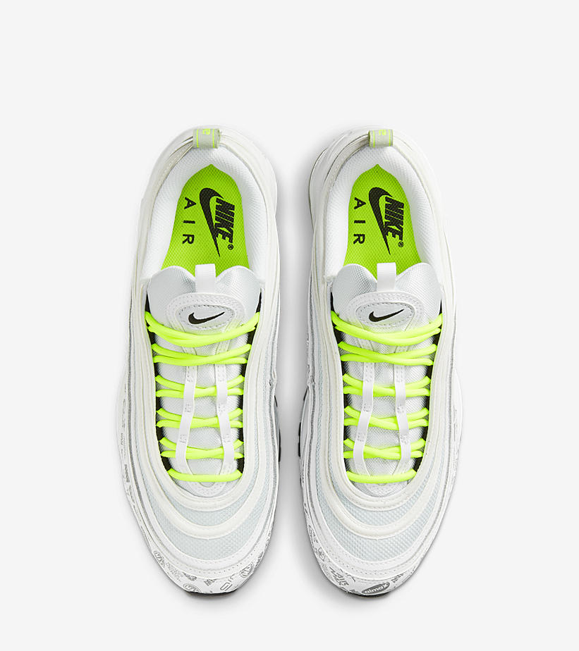 【国内 7/29 発売】ナイキ エア マックス 97 “リフレクティブロゴ/ホワイト/ボルト” (NIKE AIR MAX 97 “Reflective Logo/White/Volt”) [DH0006-100]