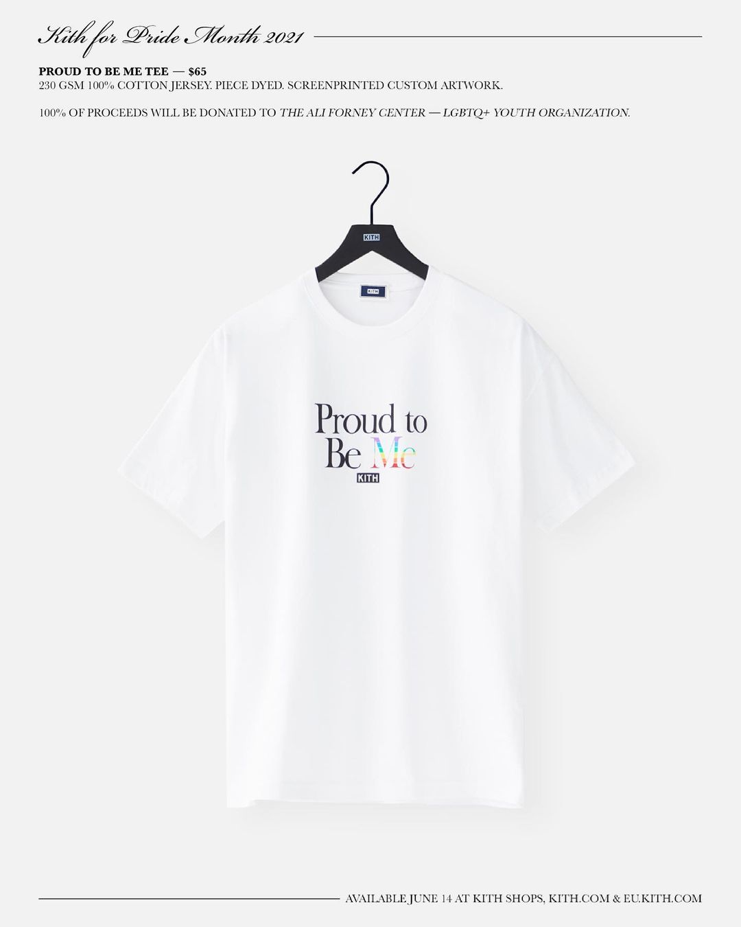 KITH FOR PRIDE MONTH 2021 TEEが6/14 発売 (キス)