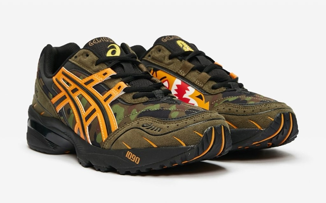 8/22 発売予定！A BATHING APE × ASICS GEL-1090 “Camo” (ア ベイシング エイプ アシックス ゲル-1090 “カモ”)