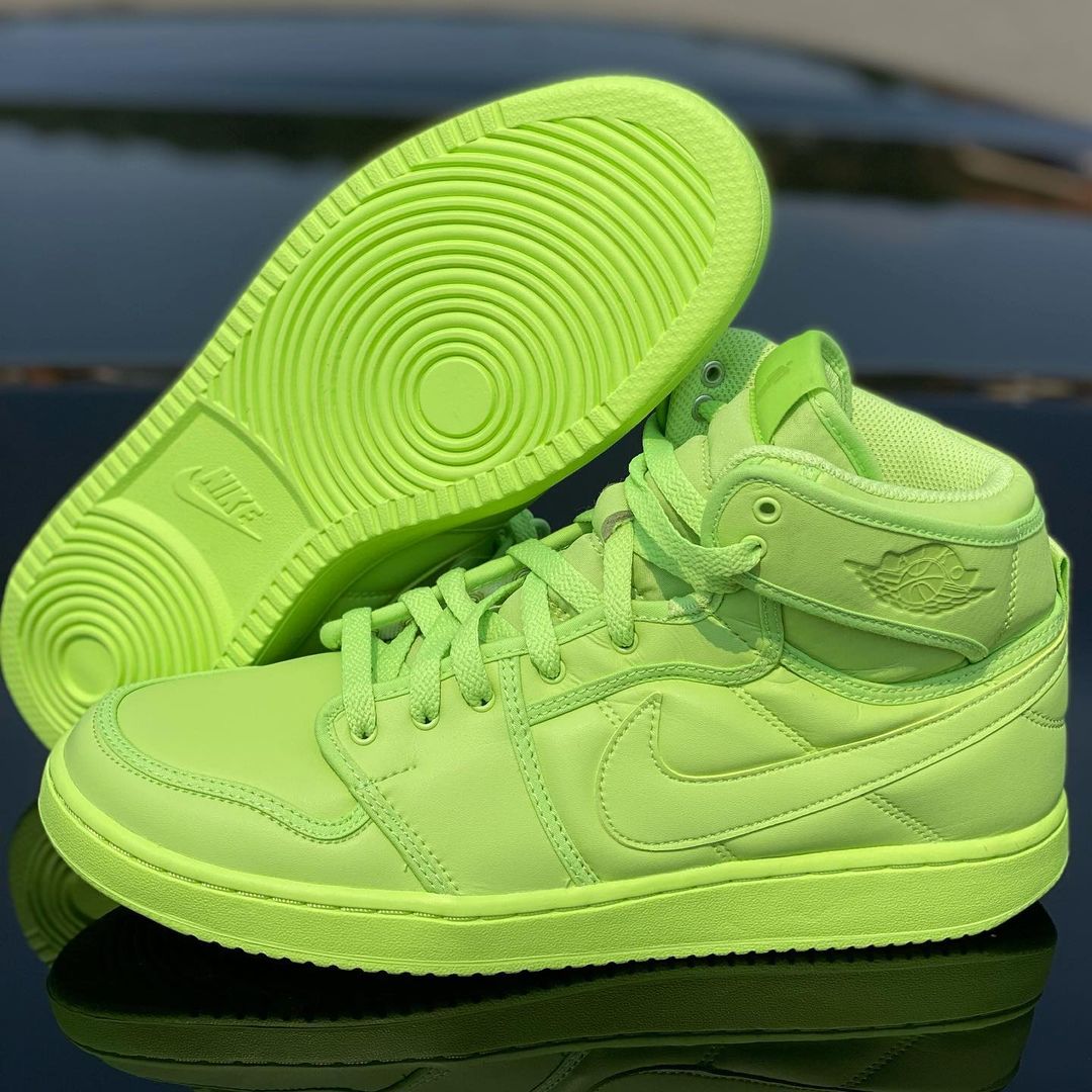 【国内 9/30 発売】ビリー・アイリッシュ × ナイキ エア ジョーダン 1 ハイ KO “ボルト” (Billie Eilish NIKE AIR JORDAN 1 HIGH KO “Volt”) [DN2857-330]