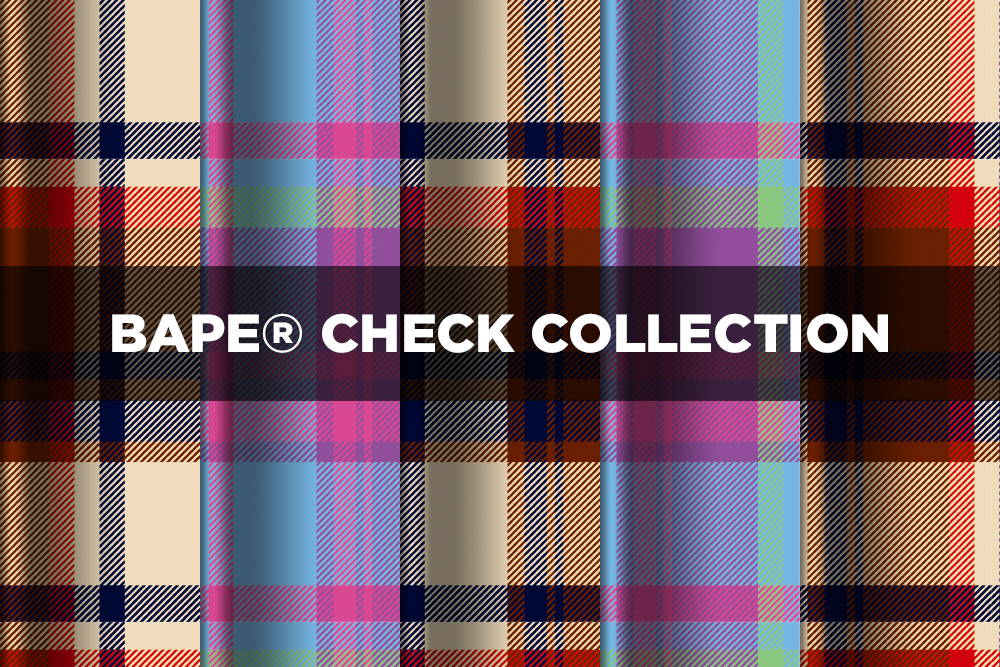 A BATHING APEからファンから絶大な人気を誇るBAPE CHECK柄「BAPE CHECK COLLECTION」が発売中 (ア ベイシング エイプ)