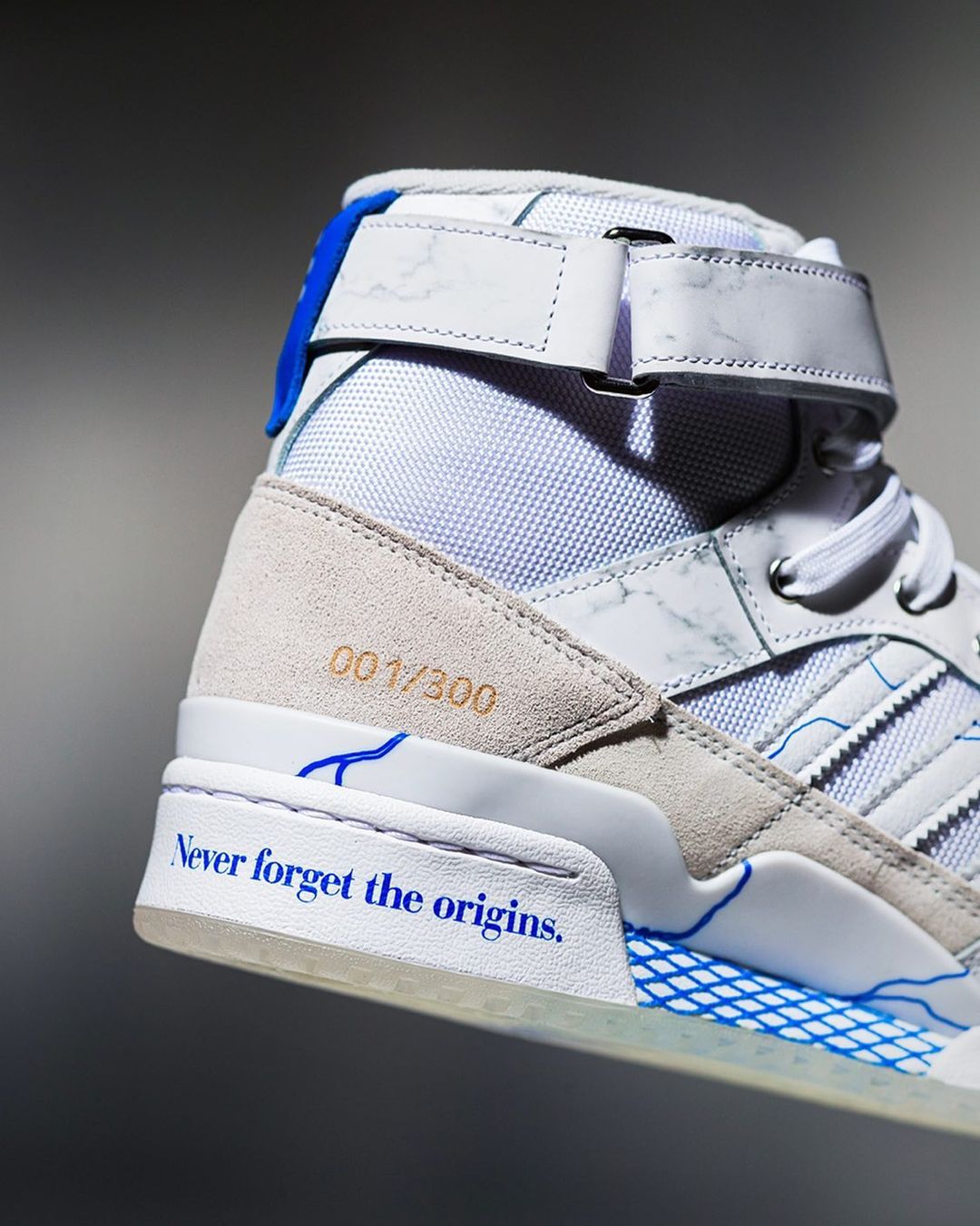 SHINZO x adidas Originals FORUM HI 84 × Nicolas Bianco x Trajectoire Studio “KINTSUGI” (シンゾー アディダス オリジナルス フォーラム ハイ 84 “金継ぎ”)