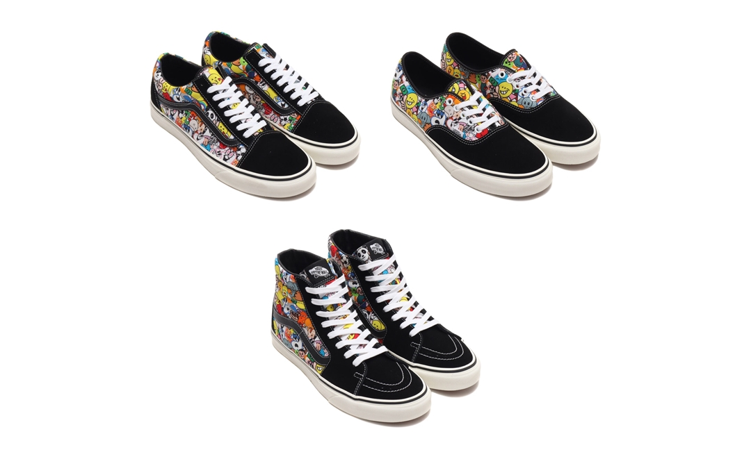 6/26 発売！「atmos」x「VANS」との初となるコラボーレーション ！VANS JP OLD SKOOL/SK8-HI/AUTHENTIC “EMOJI PACK” (バンズ オールドスクール/スケートハイ/オーセンティック “絵文字パック”)