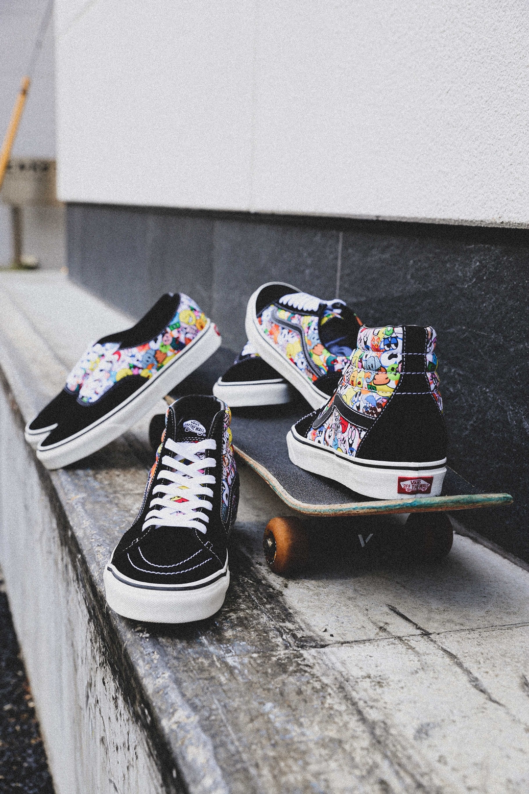 6/26 発売！「atmos」x「VANS」との初となるコラボーレーション ！VANS JP OLD SKOOL/SK8-HI/AUTHENTIC “EMOJI PACK” (バンズ オールドスクール/スケートハイ/オーセンティック “絵文字パック”)