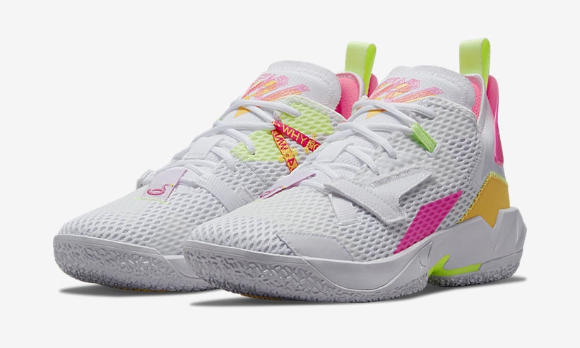 7/8 発売！ナイキ ジョーダン ワイ ノット ゼロ フォー “ホワイト/ピンク/ボルト” (NIKE JORDAN WHY NOT ZER0.4 “White/Pink/Volt”) [CQ4230-102]