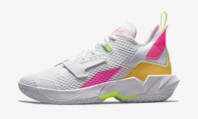 7/8 発売！ナイキ ジョーダン ワイ ノット ゼロ フォー “ホワイト/ピンク/ボルト” (NIKE JORDAN WHY NOT ZER0.4 “White/Pink/Volt”) [CQ4230-102]