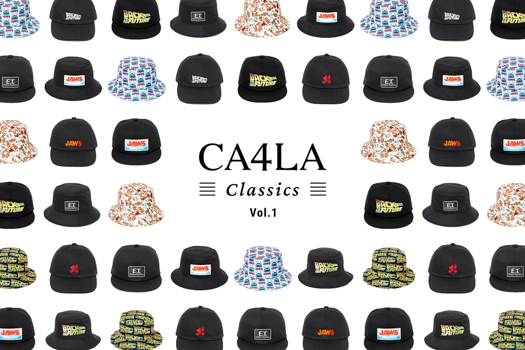 「バック・トゥ・ザ・フューチャー」や「E.T」など様々な「名作」のロゴデザインをフィーチャーしたCA4LAの新コラボライン「CA4LA Classics」が6/25 から始動 (カシラ クラシック)