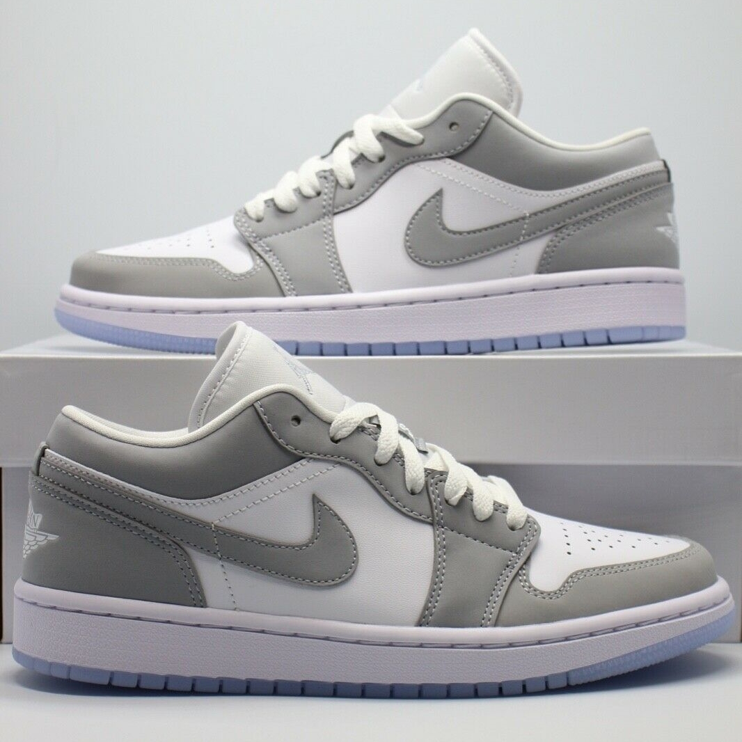 【2024年 リストック】ナイキ ウィメンズ エア ジョーダン 1 ロー “ホワイト/ウルフグレー” (NIKE WMNS AIR JORDAN 1 LOW “White/Wolf Grey”) [DC0774-105]