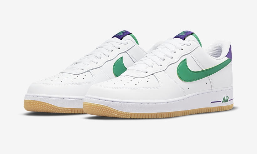 2021年 発売予定！ナイキ エア フォース 1 ロー “ホワイト/グリーン/パープル” (NIKE AIR FORCE 1 LOW “White/Green/Purple”) [DO1156-100]