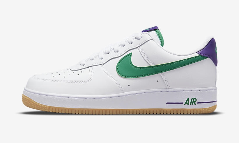 2021年 発売予定！ナイキ エア フォース 1 ロー “ホワイト/グリーン/パープル” (NIKE AIR FORCE 1 LOW “White/Green/Purple”) [DO1156-100]