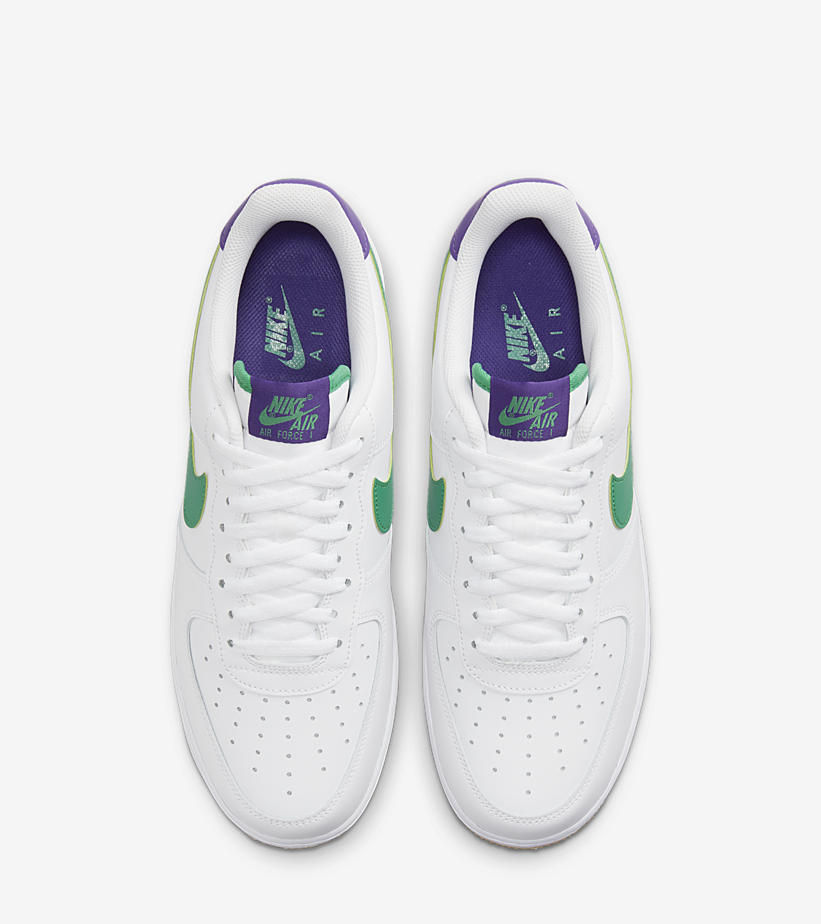 2021年 発売予定！ナイキ エア フォース 1 ロー “ホワイト/グリーン/パープル” (NIKE AIR FORCE 1 LOW “White/Green/Purple”) [DO1156-100]