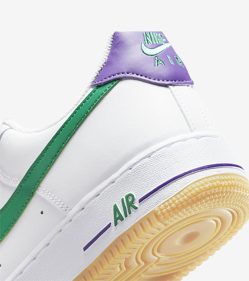 2021年 発売予定！ナイキ エア フォース 1 ロー “ホワイト/グリーン/パープル” (NIKE AIR FORCE 1 LOW “White/Green/Purple”) [DO1156-100]