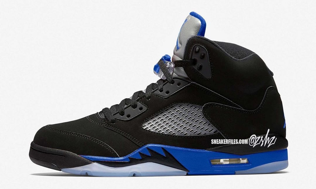 【国内 2/17 発売】ナイキ エア ジョーダン 5 レトロ “ブラック/レーサーブルー” (NIKE AIR JORDAN 5 RETRO “Black/Racer Blue”) [CT4838-004]