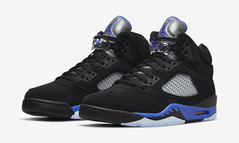 【国内 2/17 発売】ナイキ エア ジョーダン 5 レトロ “ブラック/レーサーブルー” (NIKE AIR JORDAN 5 RETRO “Black/Racer Blue”) [CT4838-004]