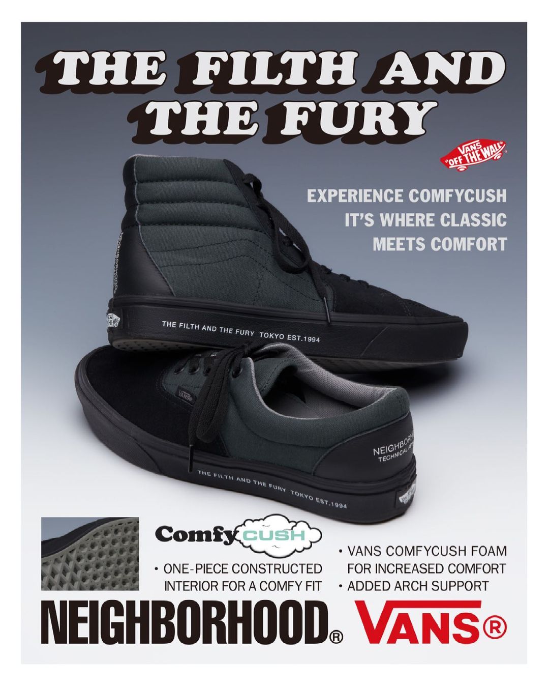 7/10 発売！NEIGHBORHOOD × VANS VAULT COMFYCUSH ERA/SK8-HI (ネイバーフッド バンズ エラ/スケートハイ)