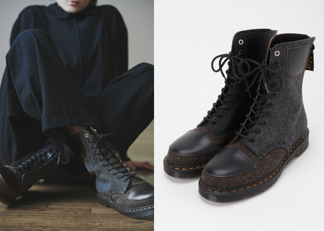 Y’s × Dr. Martens 最新コレクション「Y’s × Dr.Martens 10-EYE BOOT MOON FABRIC」が7/9 発売 (ワイズ ドクターマーチン)