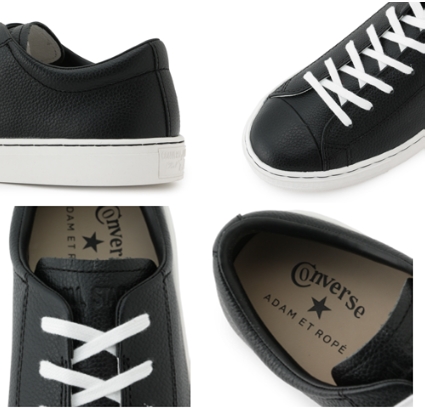 オールブラックで別注した ADAM ET ROPE’ × CONVERSE LEATHER ALL STAR COUPEが8/6 発売 (アダム エ ロペ コンバース レザー オールスター)