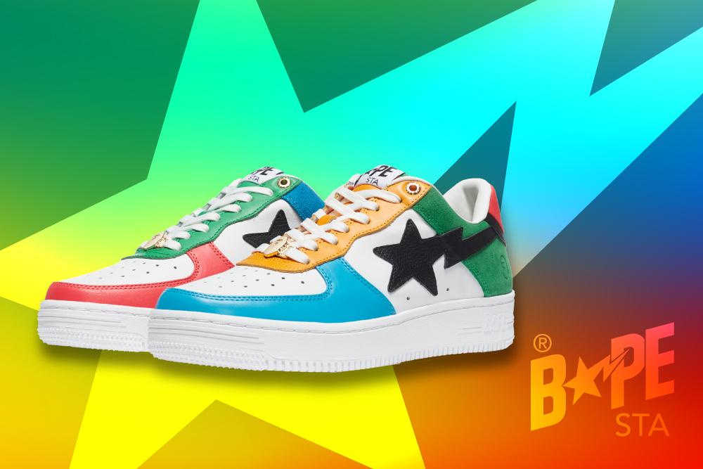 東京オリンピックからインスパイアされたカラー「BAPE STA TOKYO LOW」が7/9 発売 (A BATHING APE ア ベイシング エイプ)