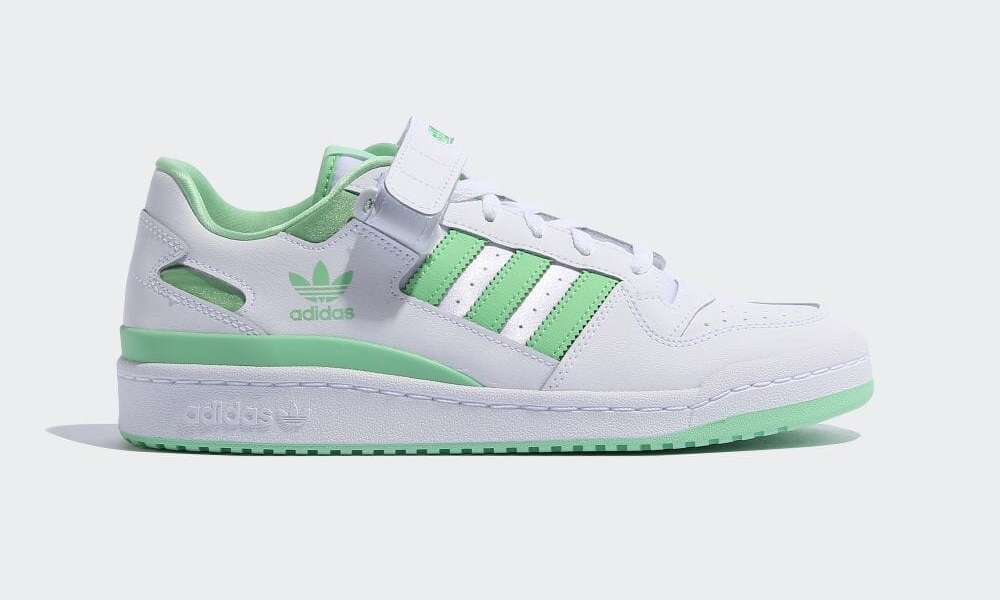 シックなサテン使いが魅力のadidas Originals FORUM LOW “White/Glory Mint” (アディダス オリジナルス フォーラム ロー “ホワイト/グローリーミント”) [GX5072]